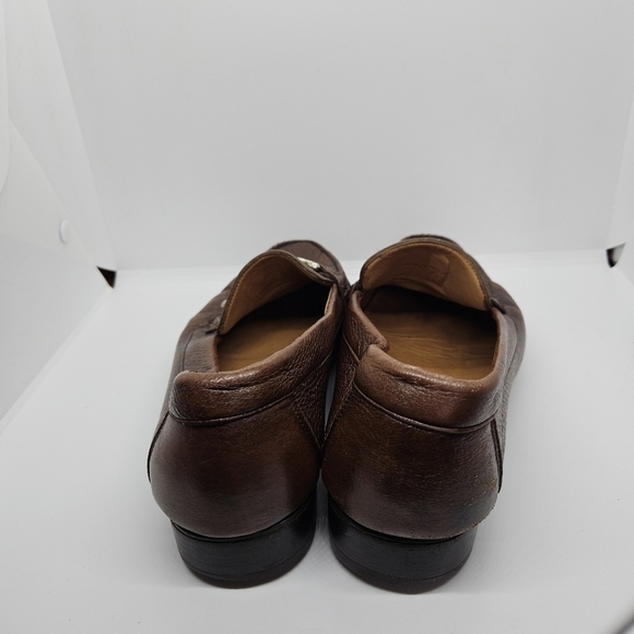 Alan Payne Mario Deerskin Bit Loafers brown 10C - Picture 4 of 10